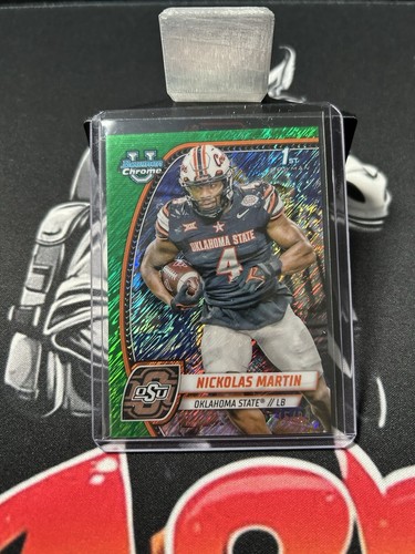 Nickolas Martin 45/99 Green Shimmer (Bowman 1st) - Oklahoma State (No. 199) - Imagen 1 de 3