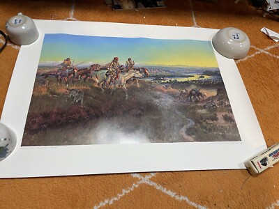 Art Print- When White Men Turn Red Charles Russell Western American Indian