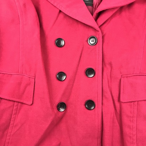 IB Diffusion Coat Womens 4X Pink Double Breasted Button Up NWT - Picture 5 of 12