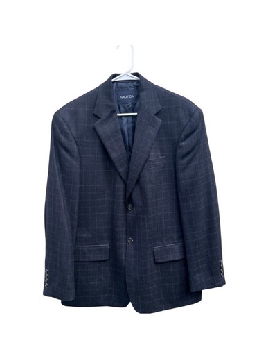 Nautica Wool/Cashmere Blend Blue Blazer Men’s 40S