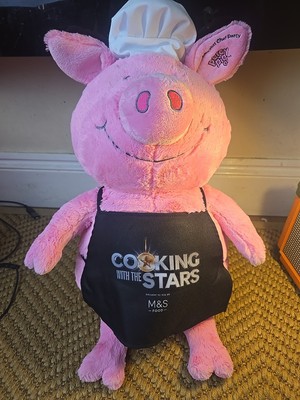 Percy Schwein! 60 cm Spielzeug M&S Limited Edition Sammler Kochen mit den Sternen Koch
