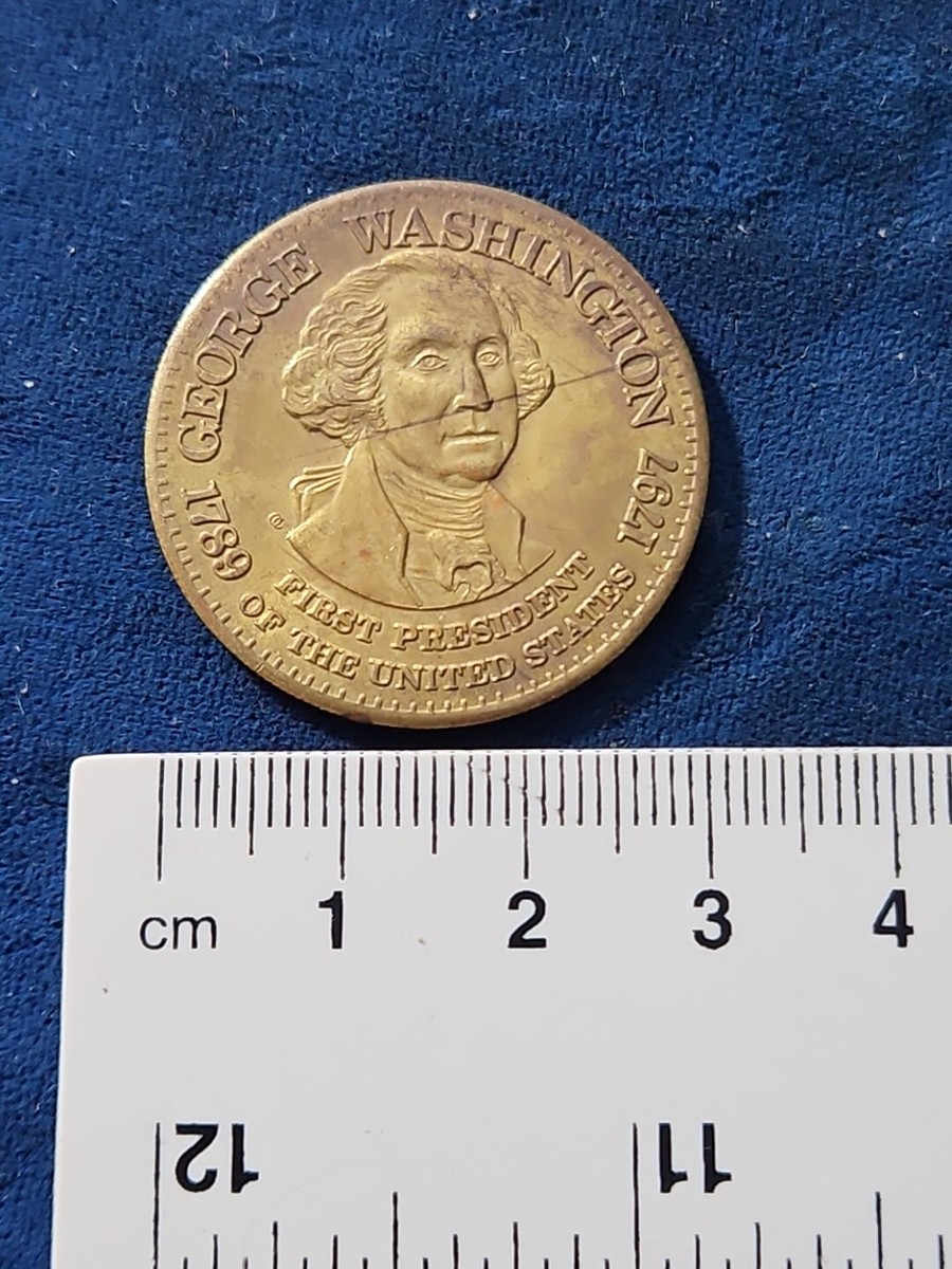 George Washington 1st President 1789-1797 Coin Medal Token ( MT