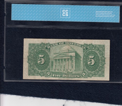 1935 Bank of Montreal $5 - CH 505-60-02 - S/N: 761954/D - CCCS VF-20 - Picture 2 of 2
