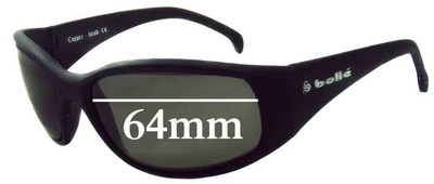 SFx Replacement Sunglass Lenses fits Bolle CopperHead - 64mm Wide