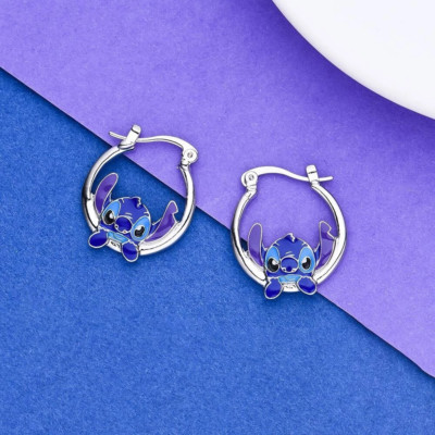 Silber Stitch Creolen von Disneys Lilo & Stitch