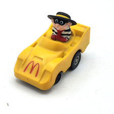 1988 McDonald's Happy Meal Toy Turbomac Yellow Car with Hamburglar - Turbo Macs