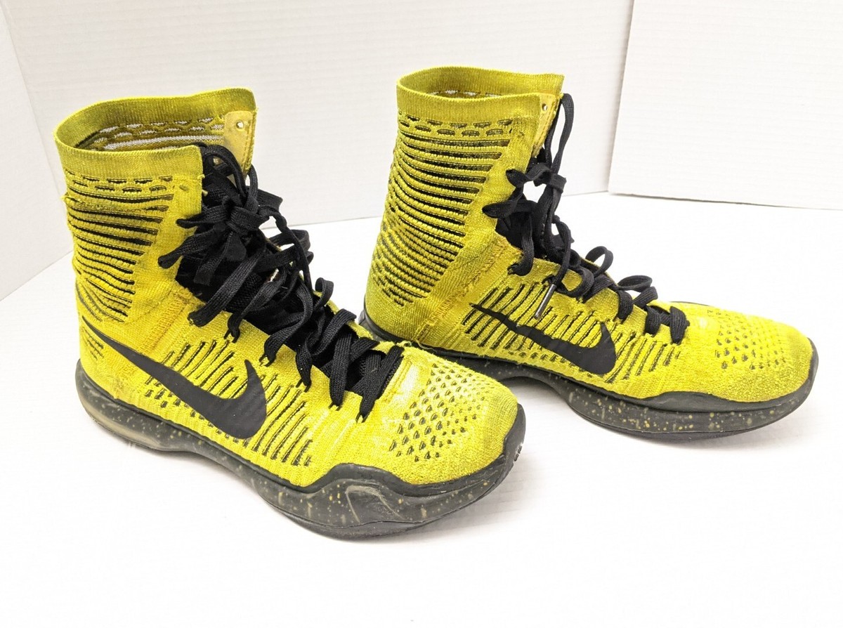 Nike Kobe 10 Elite Opening Night Volt Yellow Black (802762 Nike Kobe 10 Elite Opening Night Volt Yellow Black (802762