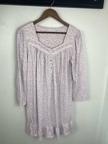 Camicia da notte Eileen West media floreale rosa Cottagecore romantica femminile - Foto 13 di 14