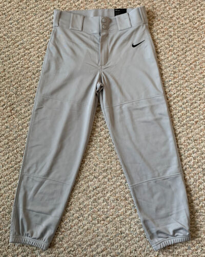 NWT Nike Vapor Pro 3/4 Dri Fit Softball Pants Grey Size Small (4-6