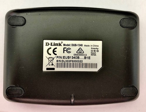 D-Link DUB-1340 noir 5 Gbit/s transfert de données 4 ports super vitesse compact USB 3.0 HUB - Photo 2/4