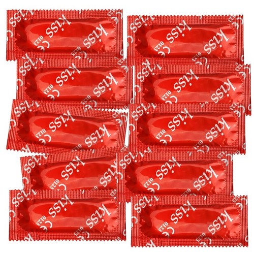 100 PACK Ultra Thin Lubricated Bulk Condoms for Men Extended Pleasure Sex Time