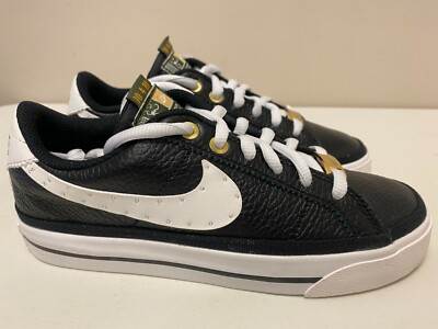 Womens Sz 5 Nike Court Legacy SDC Serena Williams Black/Summit White DJ1454 001