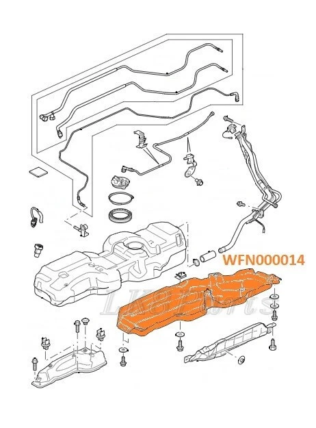 Base de tanque de combustible genuino Land Rover Discovery 3 LR3 WFN000014 genuino nuevo Foto 2 de 3