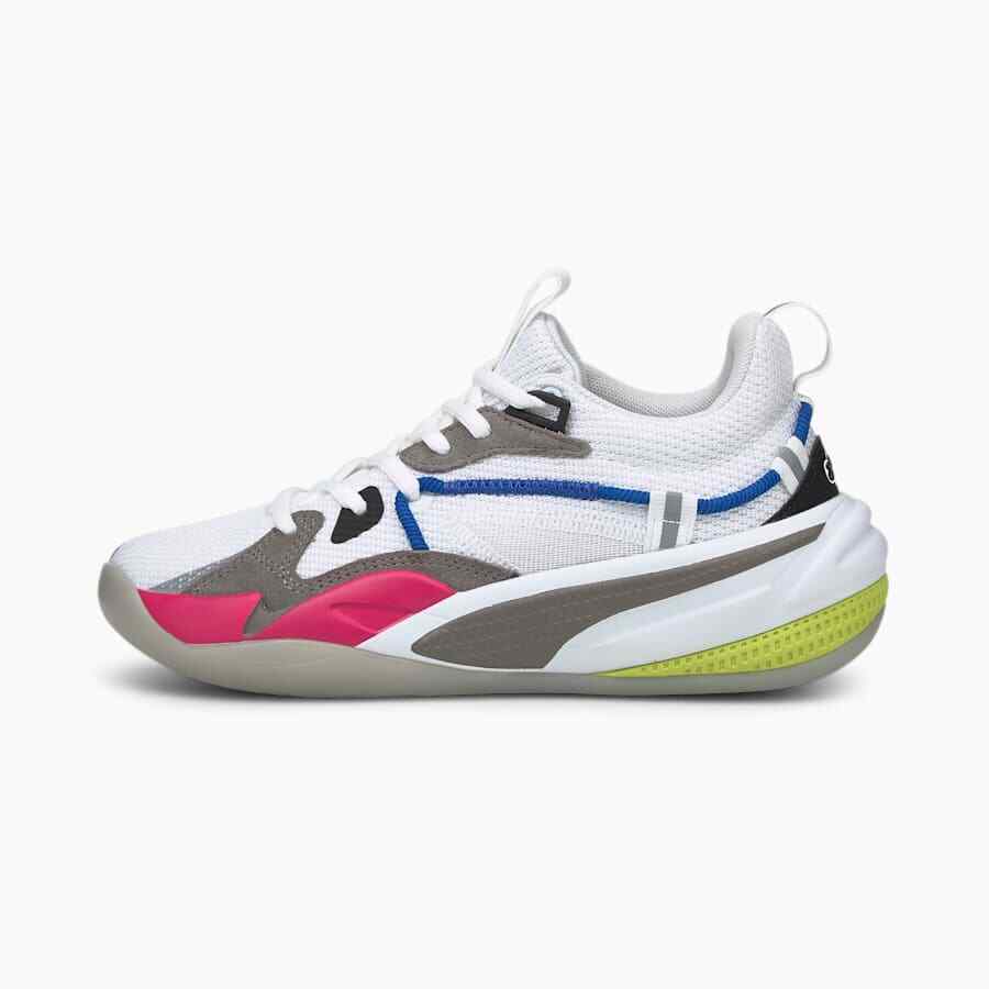 Puma J Cole X RS Dreamer Basketball Shoes White Pink 194166