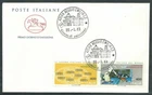 1983 ITALY FDC HORSE ITALIAN WORK IN THE WORLD NO ARRIVAL STAMP - CV1983