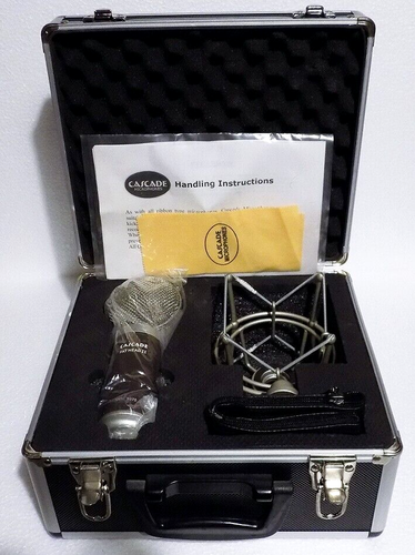 CASCADE FATHEAD II Ribbon Microphone LUNDAHL LL2913 Brown/Silver w/Case #9070