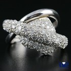 Natural 1.80 Ct Diamond Heart Shape Cocktail Ring Right Hand Ring 14K White Gold