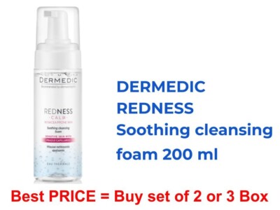 Dermedic Redness Cleansing Foam 170ml Vascular & Rosacea for red blood vessels