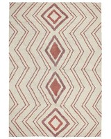 Teppich Baumwolle Geometrisches Muster Beige 160 X 230 Cm Boho Kastamonu