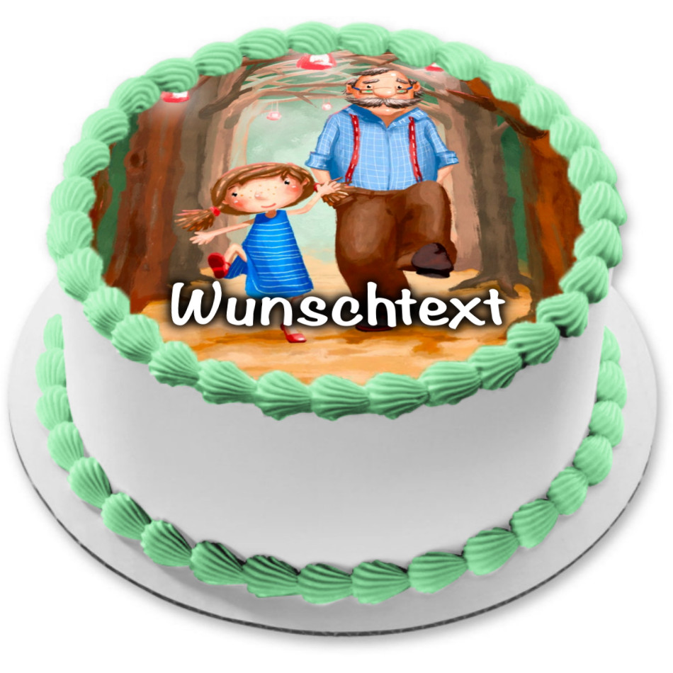 Opa eßbar Tortenaufleger Party Deko personalisiert Geschenk Enkelkind Geburtstag