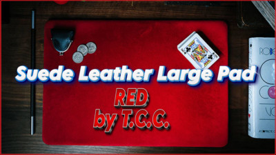 Suede Leather Large Pad (Red) by TCC, Soft & Smooth work area. perform n style