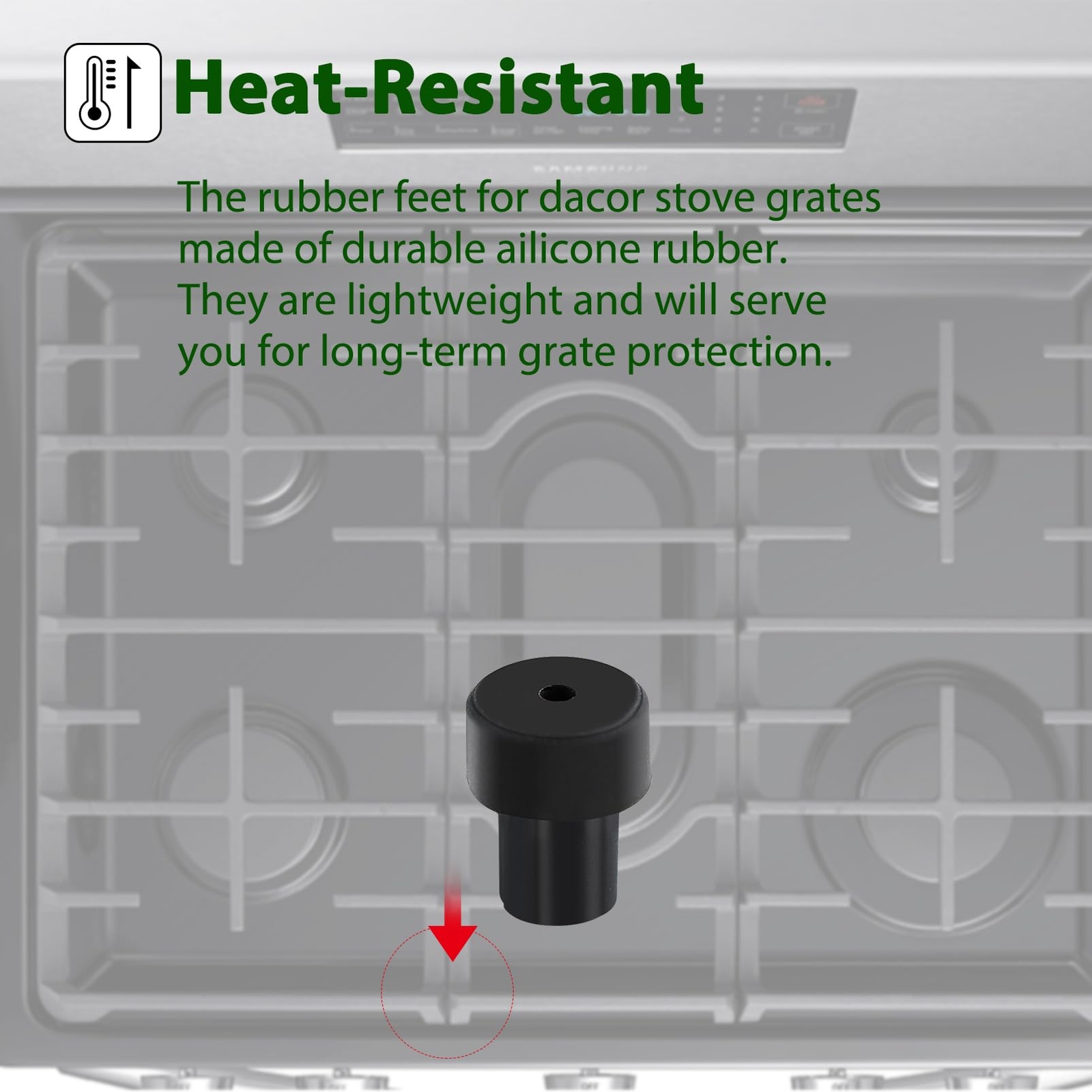 W10919249 Grate Rubber Feet for Samsung Rubber Feet Range Parts