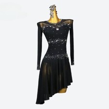 Latin Dance Dress Party Costume Kids Suit Line Cabaret Sports Dkirt Dancewear