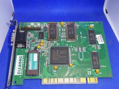 DIAMOND STEALTH 64  DRAM 2MB PCI RETRO GRAFIKKARTE VGA # GK4884