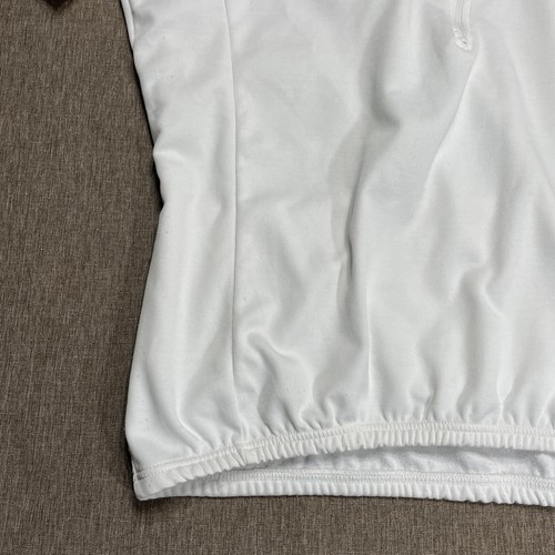 Performance Cycling Jersey Womens L White Short Sleeve Pockets Half Zip - Picture 5 of 13