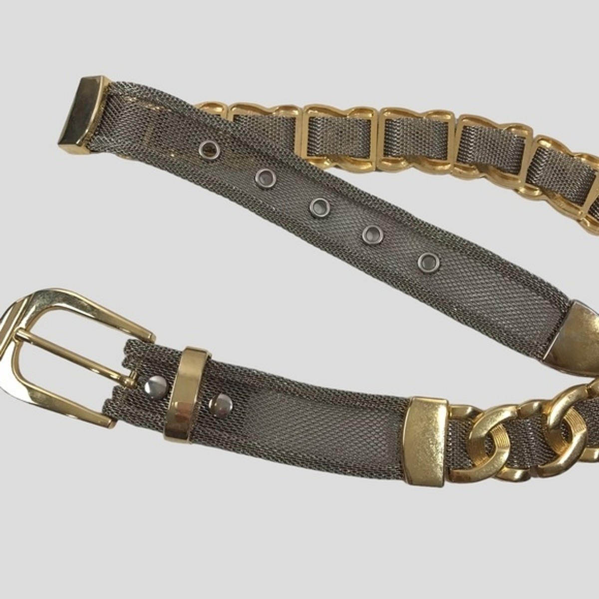 Vintage 90s Gold & Silver Mixed Metal Belt | eBay display picture 3