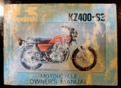 1977 Kawasaki KZ400-S3 factory owners manual 94 pages NOS OEM P/N