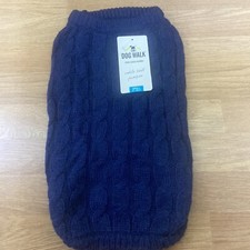 Dog Cable Knit Jumper Polar Sweater Small