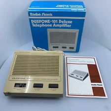 Vintage Radio Shack Duofone 101 Telephone Amplifier System Model No. 43-277 EUC!