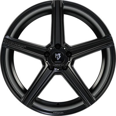 mbDESIGN Felge KV1 DC 9,5x19 Zoll LK 5x108 ET45 ML 75.0 Schwarz seidenmatt
