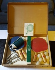VINTAGE JIMMY WALTERS OFFICIAL TABLE TENNIS SET IN ORIGINAL BOX   COMPLETE