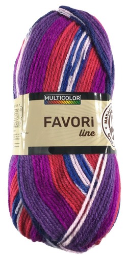 Clearance Aran Rainbow/Multicoloured/Marble Batik Favori Line 100g Ball - Picture 12 of 17