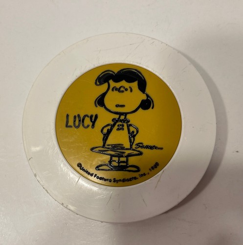 Vintage Peanuts Lucy Thermos Model #1155 Yellow Color 1969 Made In USA - Picture 9 of 9