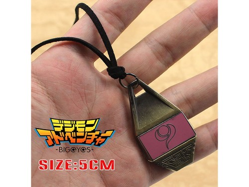 Digimon Adventure Courage/Friendship/Love Badge Magnetic Pendant Necklace Rope - Picture 8 of 13
