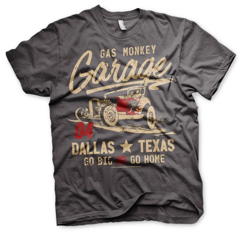 Official Licensed Gas Monkey Garage (GMG)- Go Big Or Go Home Men's T-Shirt S-XXL - Picture 8 of 9