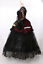 miniature 3  - H-3402 Gothique Victorien Dentelle Noir Rouge Robe de Soirée Costume Cosplay
