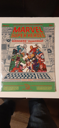 1984 TSR Marvel Super Heroes Avengers Assembled MH AC-2, New In Shrink Wrap
