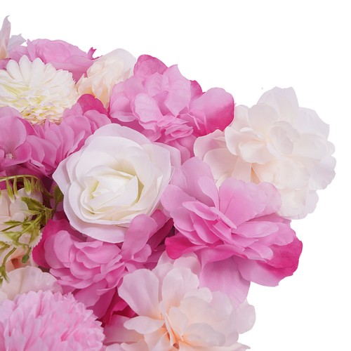12PCS Artificial 3D Flower Wall Panel Wedding Backdrop Wall Decor Pink 15*15in - Picture 13 of 24