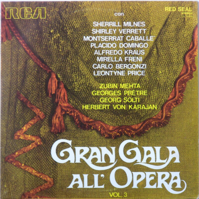 LP Verdi / Gounod / Donizetti / Bizet Gran Gala AllOpera Vol. 3 RCA Victor