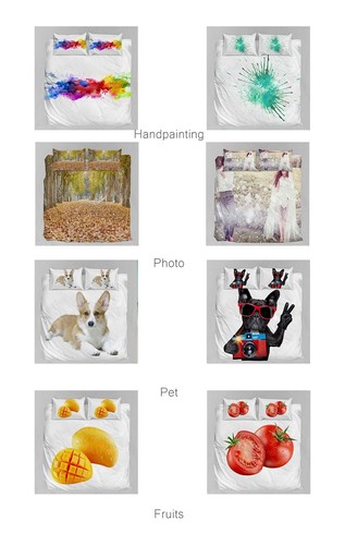 Personalised Ultra Soft Quilt Doona Duvet Cover Set 3D Printed Custom All Size - Picture 5 of 19