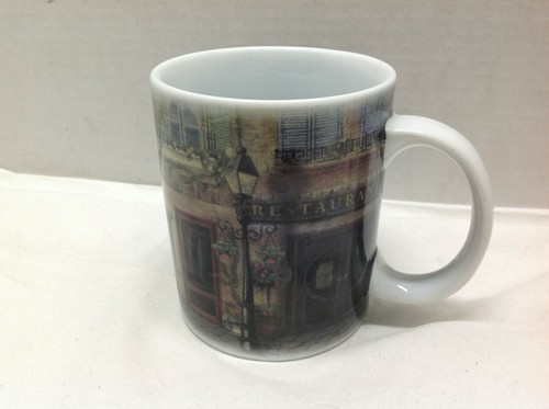 Rue De Fleurs By Colorbok Coffee Mug Cup Tea Antiques Revelations - Picture 3 of 6