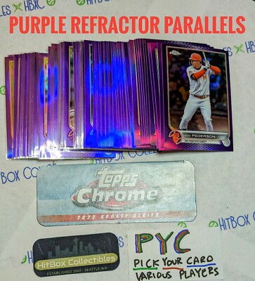 2022 TOPPS CHROME UPDATE Purple Refractor Parallel PYC - PICK Torkelson RC USC