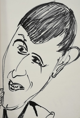 Skeptical Thin Man | Study/Drawing by Wolfgang Grimm