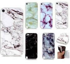 For iPod Touch 5th 6th 7th Gen - Hard TPU Rubber Case Cover Marble Stone Pattern
