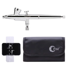 OPHIR 0.2mm Dual Action Spray Airbrush Gun Kit for Model Hobby Makeup Body Paint