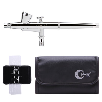 OPHIR 0.2mm Dual Action Spray Airbrush Gun Kit for Model Hobby Makeup Body Paint